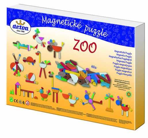 Magnetické puzzle ZOO 44ks
